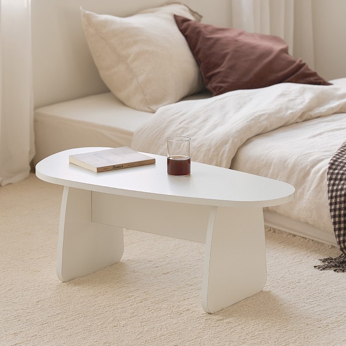 메종드꼼마 무아레 거실 테이블 2인용 800mm