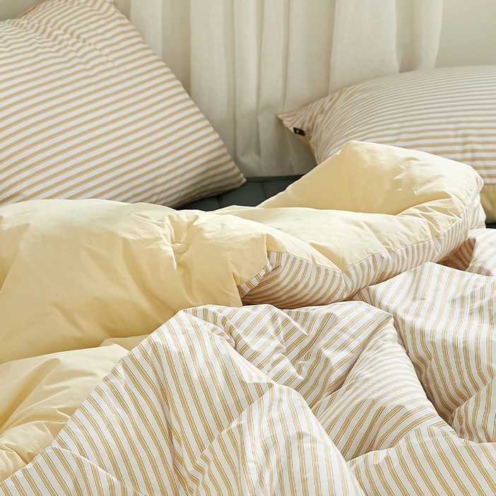 파르페by알레르망 국내 제조 아크 60수 고밀도 워싱 차렵이불