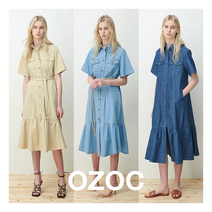 오조크OZOC 오조크 23SS 데님 원피스 1종
