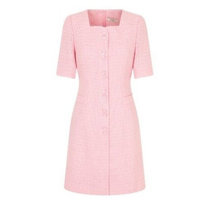 jj지고트 [여성 원피스] 버튼 장식 트위드 원피스(GN5A0OP62) 드레스 치마