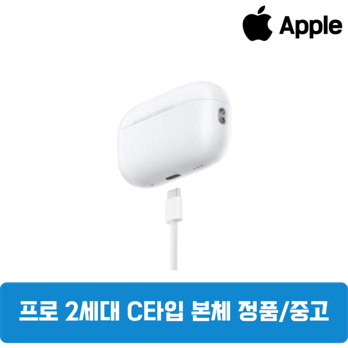 애플 에어팟프로 2세대 정품 본체 충전케이스 중고, C타입 본체 충전케이스