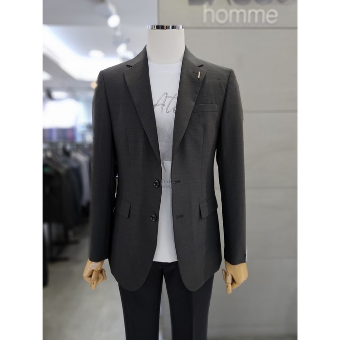 바쏘옴므 24 남자 봄여름 차콜그레이 4WAY 스트레치 스판 셋업자켓WSY2JQ74ACH