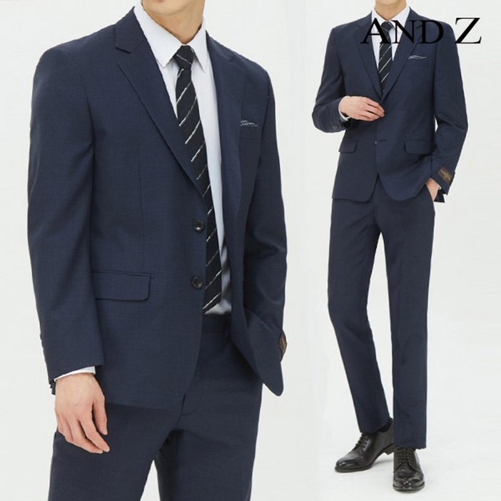 ANDZ 앤드지 멜란지네이비 데일리 정장세트 BZB2SB1301BZB2SP1301MNV