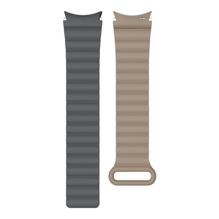 엔인원 갤럭시워치 6 5 4 프로 클래식 호환 투톤 마그네틱 실리콘 스트랩 시계줄