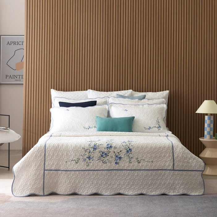 [공식판매처] 박술녀 순면 도톰광목 워싱 침구 이불세트 (작품명 화담클래식) 이불+패드+베개커버 / 빠른배송 / 선물추천 / 쾌속건조 / 사계절침구 / 부모님선물 / 예단혼수