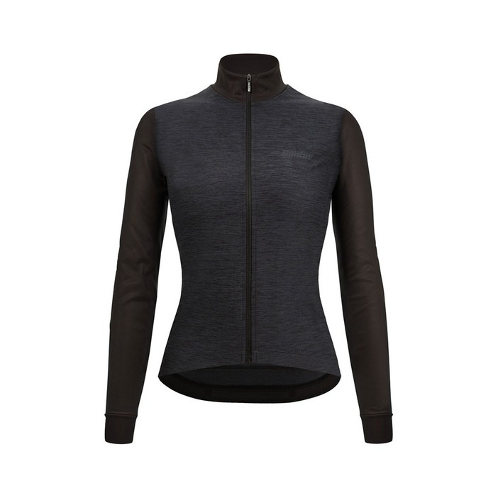 산티니 FW23 퓨어리즘 여성 기모 긴팔져지 블랙 슬림핏