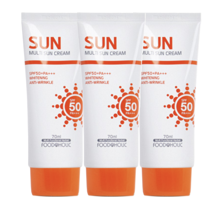 3개푸드어홀릭 멀티 선크림70ml SPF50PA