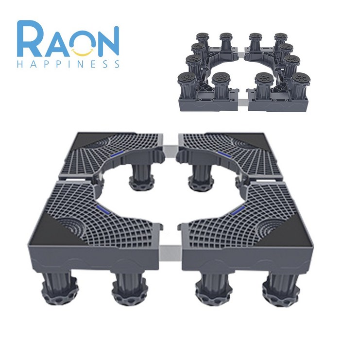 Raon 세탁기 받침대 12발, 1개, RJSF02 Raon 세탁기 받침대 12발, 1개, RJSF02
