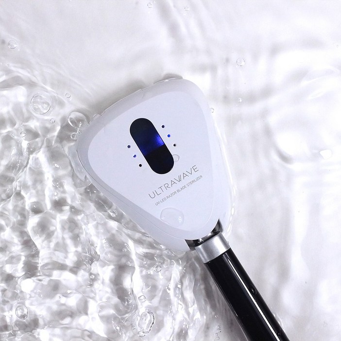 울트라웨이브 휴대용 방수 물세척 가능 초미니 초경량 무선 면도기 살균 소독기
