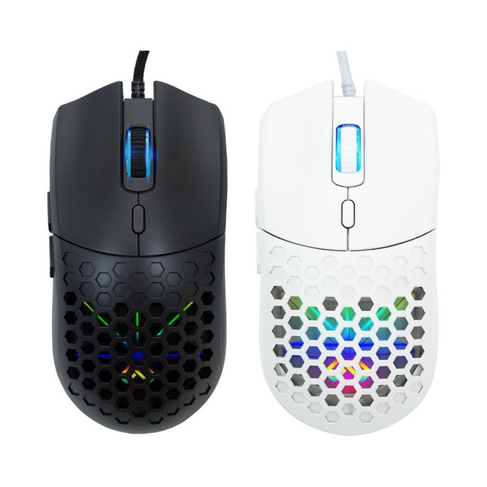맥스틸 VOLT G1 광축 타공 LED 게이밍마우스 롤 배그 서든어택 게임용 업무용, 블랙