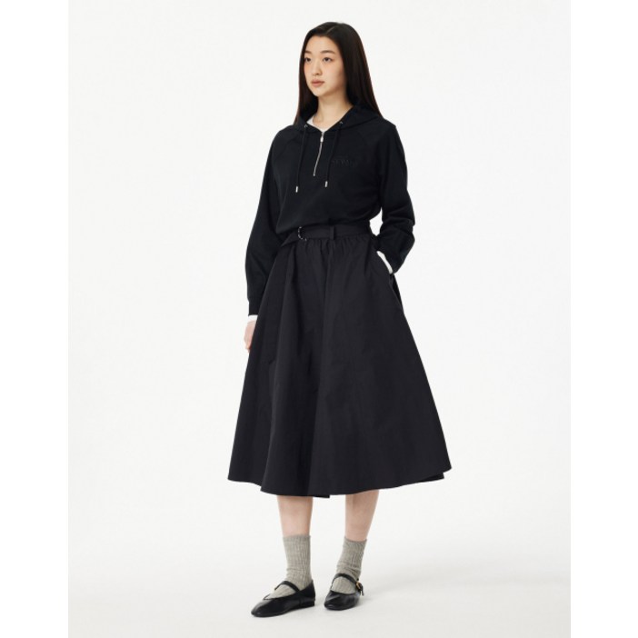 GCUT 벨티드 하프 집업 후드 원피스블랙 7255137104 2501568022 901173