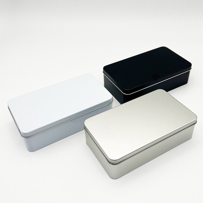 화영제관 S025 틴케이스 묶음판매 대형 틴케이스,미니 틴케이스,원형 틴케이스,철필통,원통,정리함 케이스,틴케이스 쿠키,철제 케이스, 40개, 흰색