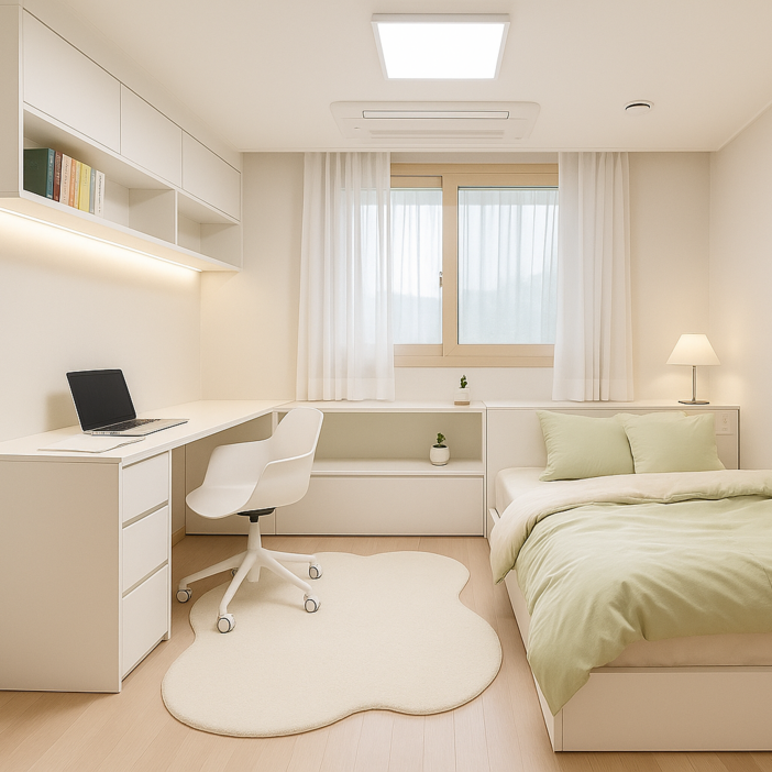 아이방 책상침대 책장 옷장 세트 붙박이장