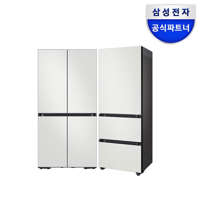 삼성 비스포크 키친핏 냉장고 김치냉장고 세트 RM70F63R2ARQ33DB74D2AP 올코타화이트