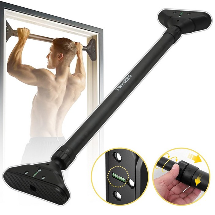 [극강 고정] 프리미엄 3중 안전 문틀 철봉 가정용 턱걸이 운동기구