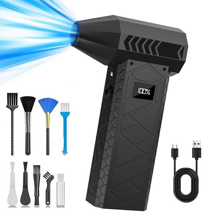 Zaxnouvi 초강력 무선 에어건 미니 차량용 청소기 휴대용 세차 캠핑 터보건 송풍기