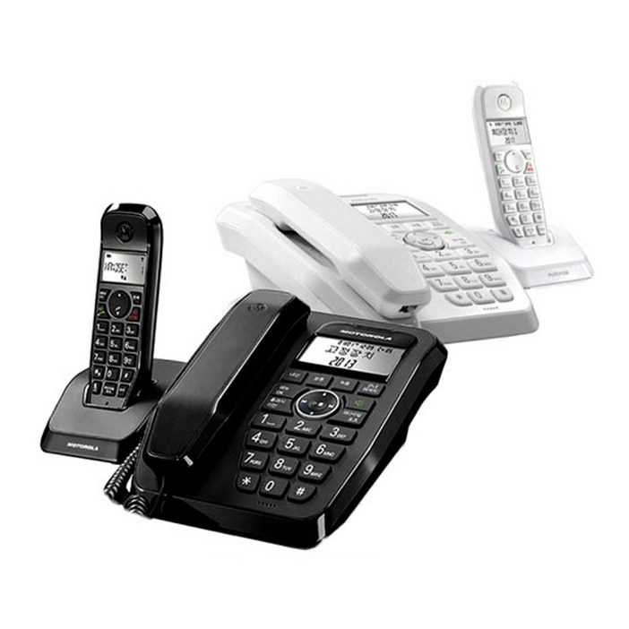 모토로라 스타텍 유무선 전화기 SC250A 블랙 발신자표시 자동응답 통화 녹음