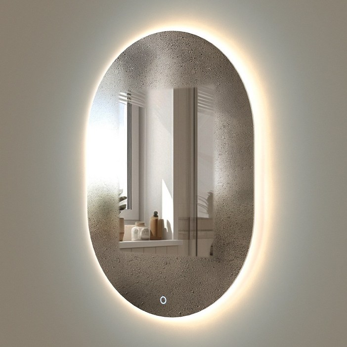 국산 LED 원형 거울 간접 조명거울 인테리어 욕실 화장대거울 방습기능