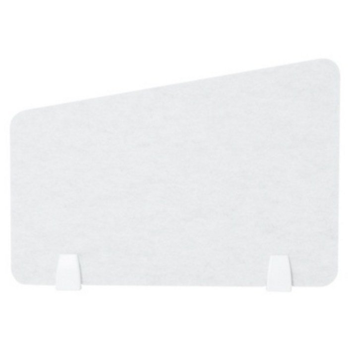 비앤비 국내 제조 친환경 폴리에스터 책상 사무실 소리먹는 흡음 칸막이 파티션 L, 그레이