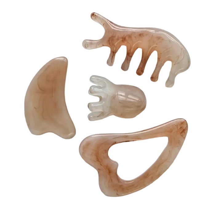 사하라 두피 괄사 얼굴 바디 괄사 4종세트 문어 세트괄사, 괄사 4종세트, 1개