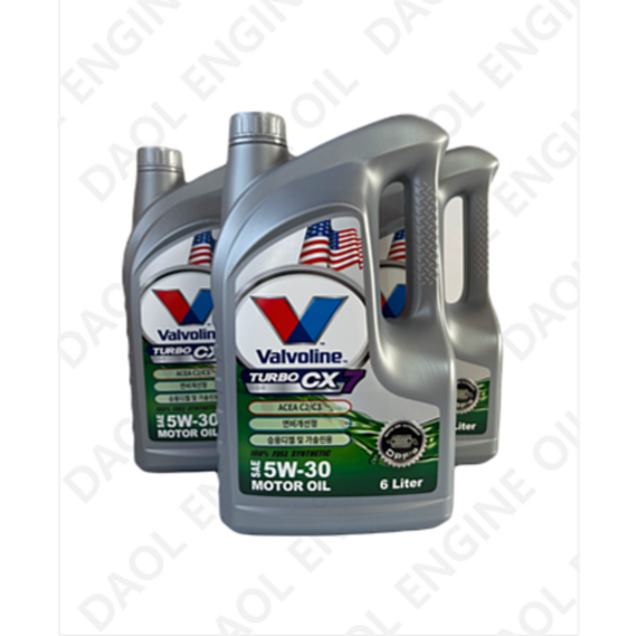 발보린 터보 CX7 5W30, C2C3, API SP, 업그레이드제품 6LX3EA 한박스, 5w30, 1박스, 6L