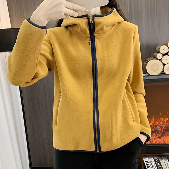 POMTOR 후리스 후드 자켓 여성 가을 아웃도어 트레킹 등산복 폴라폴리스 맨투맨