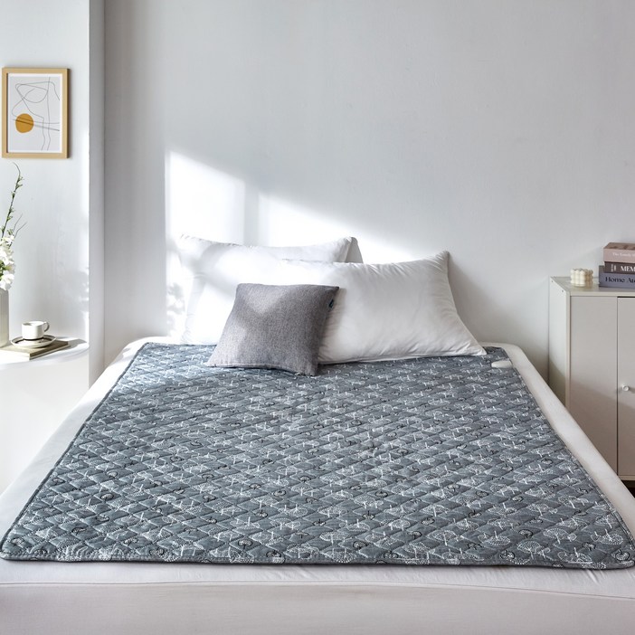 2026년형 한일의료기 원적외선 프리미엄 탄소열선 전기요, 그레이트리, 중형 12인용 100180 CM, 그레이, 100 x180cm