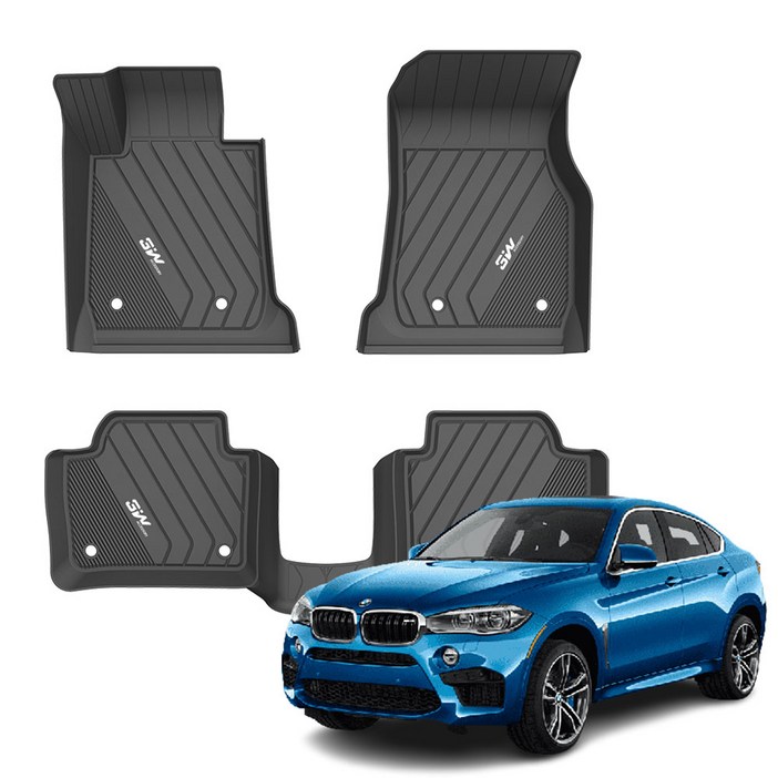 BMW X6 F16 3W 에코라이너 TPE 카매트 3D 5D 6D 2014.12 ~ 2019.11