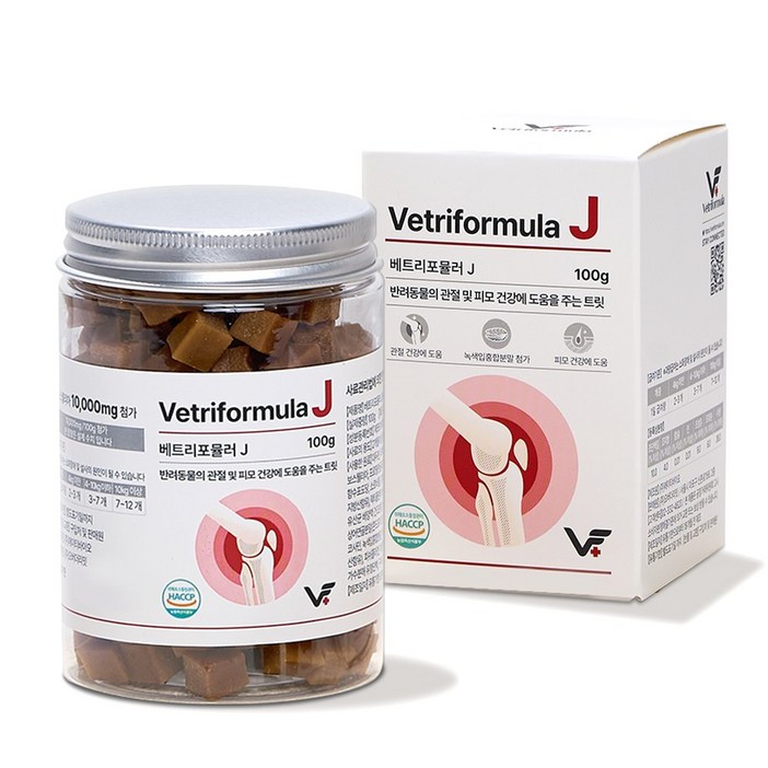 베트리포뮬러 반려동물 종합유산균영양제 관절 피부 면역 오메가3, 100g, 1개, J 관절영양제 보스웰리아