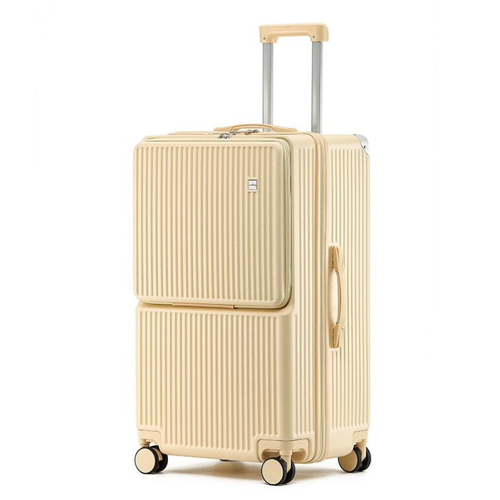 YINUO [3년무상AS] 프론트 클로저 대용량 캐리어 USB 충전포트 핸드폰 거치대 멀티 패션 캐리어 노트북 수납이 가능한 비즈니스 캐리어