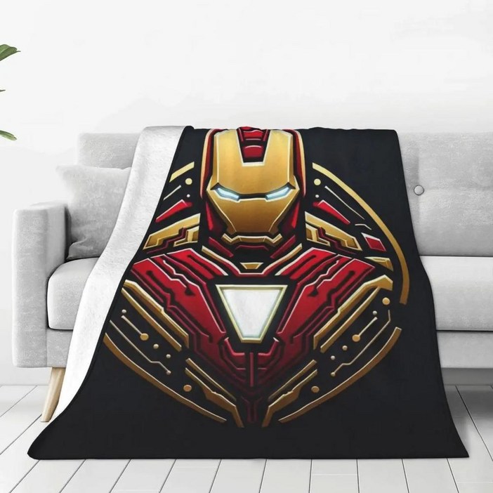 아이언 맨 영화 담요 양털 가을 플란넬 소파 자동차 침구 이불