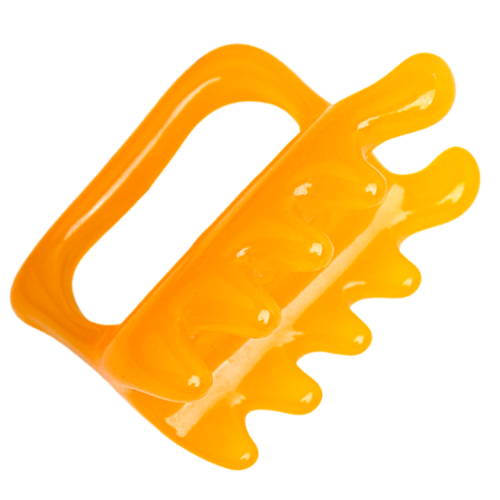 스텔스 근육이완 뭉침해소 밀랍수지 괄사 마사지기, 옐로우, 1개