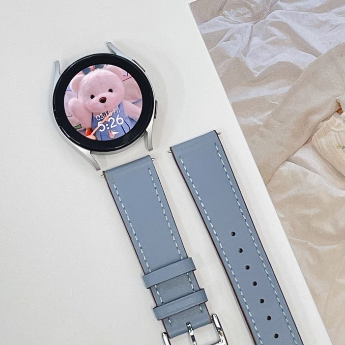 우먼스9999 갤럭시 워치 호환 싱글투어 가죽 스트랩