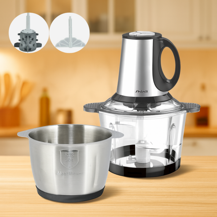 신일 전동 만능 다지기 대용량 3L 마늘까는기계 휘핑반죽모드 마늘 야채 고기 분쇄기 마늘박피기 쵸퍼, 3L