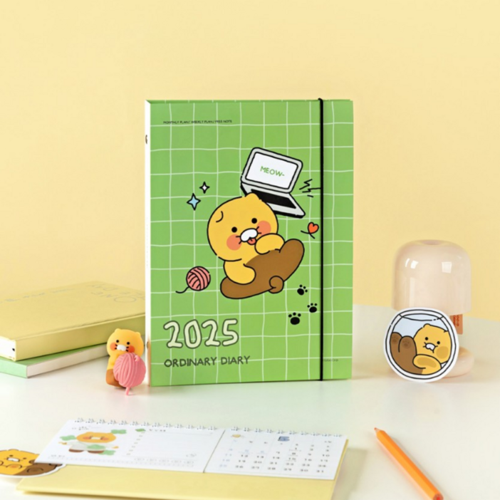 카카오프렌즈 춘식이 오디너리 2025 A5 바인더 6공 다이어리 플래너, 단품