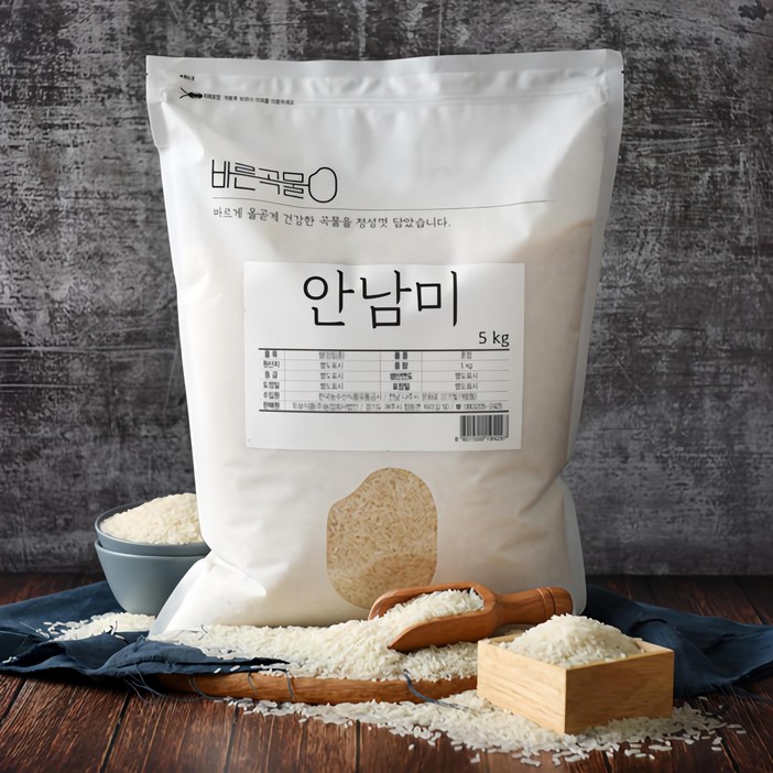 바른곡물 안남미, 5kg, 1개