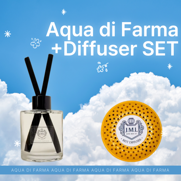 아쿠아 디 파르마 리필 호환 송풍구 거치형  130ml 디퓨저