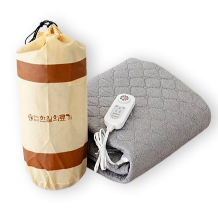 [한일의료기] 해외용 탄소매트 전기장판, 1인용 스몰 (67.5 x 180 cm), 에코 그레이