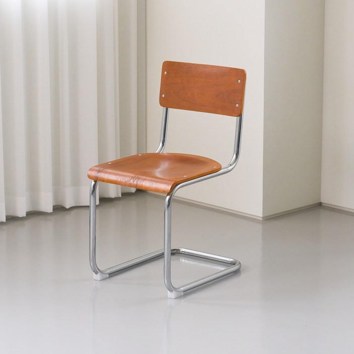 우니체어 캔틸레버 세스카체어 우드체어 미드센츄리 디자인 예쁜 카페의자, 월넛, 1개