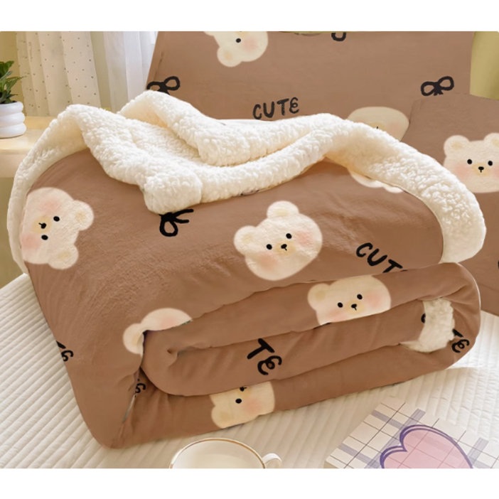 포근나래 양면 양털 이불 겨울담요