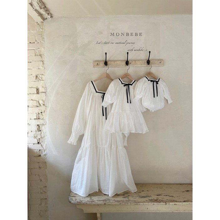 바로배송 세일몽베베 마린로사슈트 원피스 봄 베이비 돌아기 백일 여아동 돌촬영 만삭 자매룩 맘커플