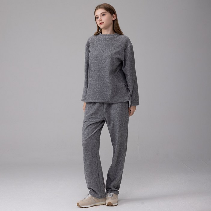 에버라스트 여자 루즈핏 테리기모 셋업 투피스 세트