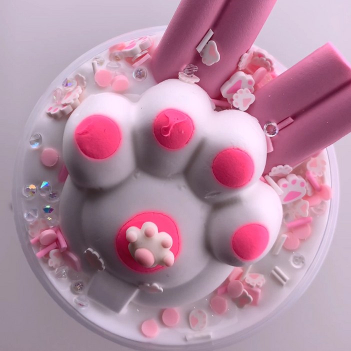 에밀리슬라임 캣젤리 버터슬라임, 1개, 250g, 화이트