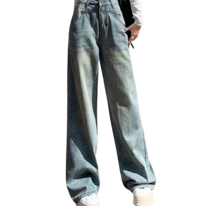 여성 롱 와이드 데님 팬츠 WYND