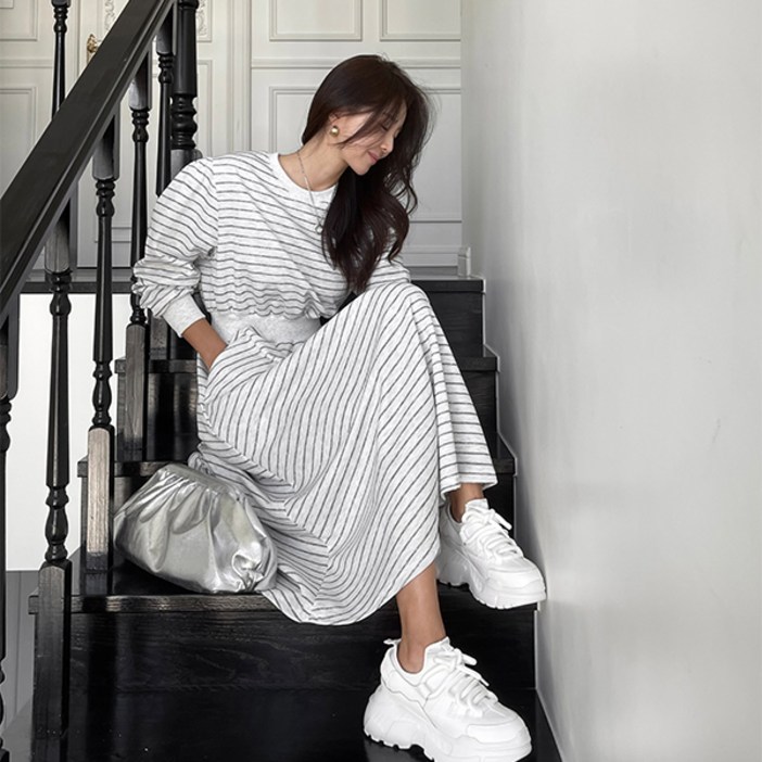 [난닝구]로델더 단가라원피스