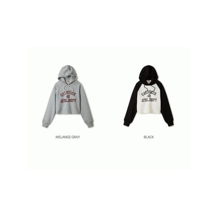 후아유  여성 라글란 크롭 후드티   Raglan Crop Hoodie WHMHE4921F