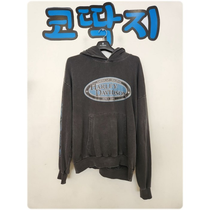 남008140 할리데이비슨정품 후드 스웨트 티셔츠 상의 스포츠 캐주얼 중고구제 코딱지구제