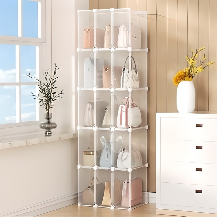 가방정리함 명품가방 보관함 수납 정리대 모자, 슬림와이드, 1개