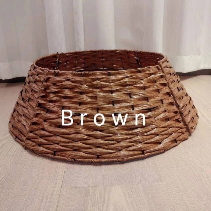 라탄 트리스커트 크리스마스트리 하단장식 북유럽스타일 바구니형 다리가리개