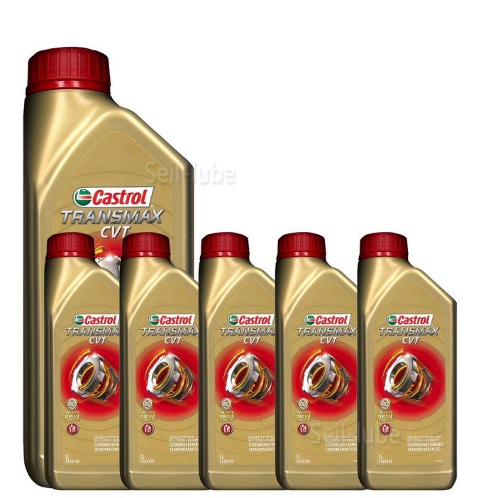 캐스트롤 트랜스맥스 CVT 적색 1L x 6개 1박스 100 합성유 장수명 CVT 미션오일 르노 토요타 혼다 GM 등 모든 무단변속기